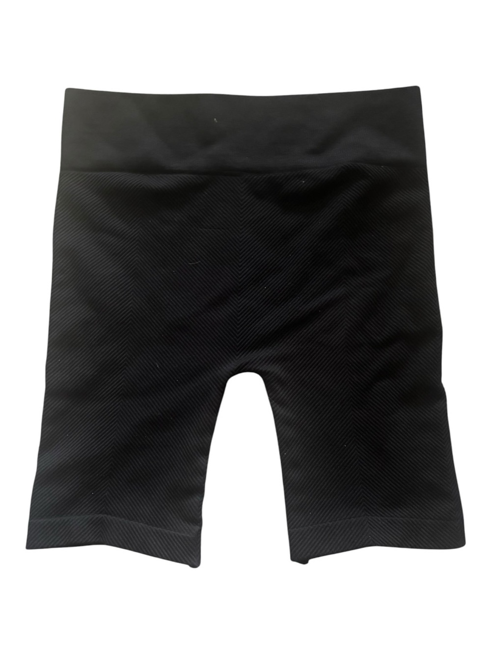 NikiBiki High-Waist Black Seamless Bike Shorts One Size (OS) - Picture 2 of 4